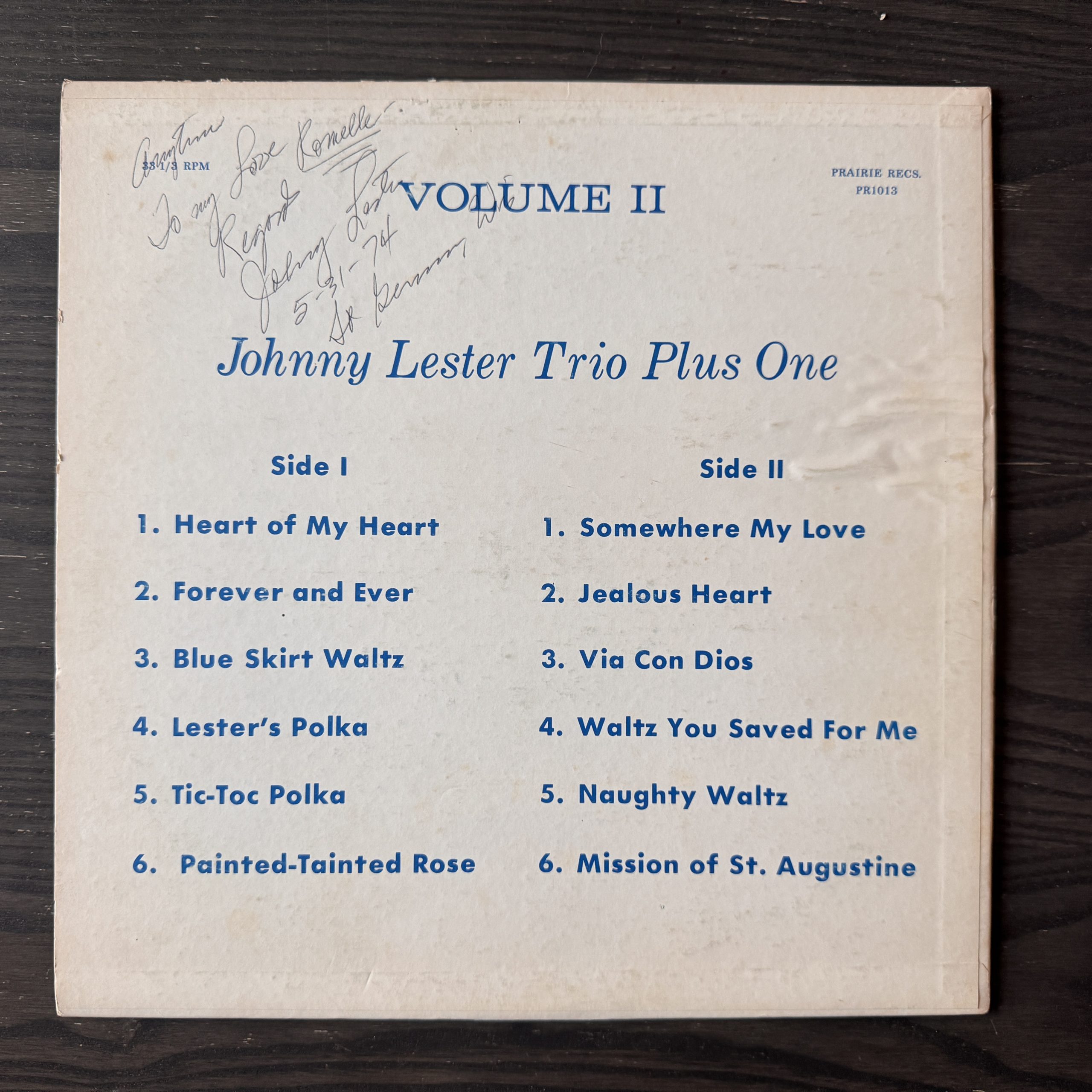 Johnny Lester Trio Plus One