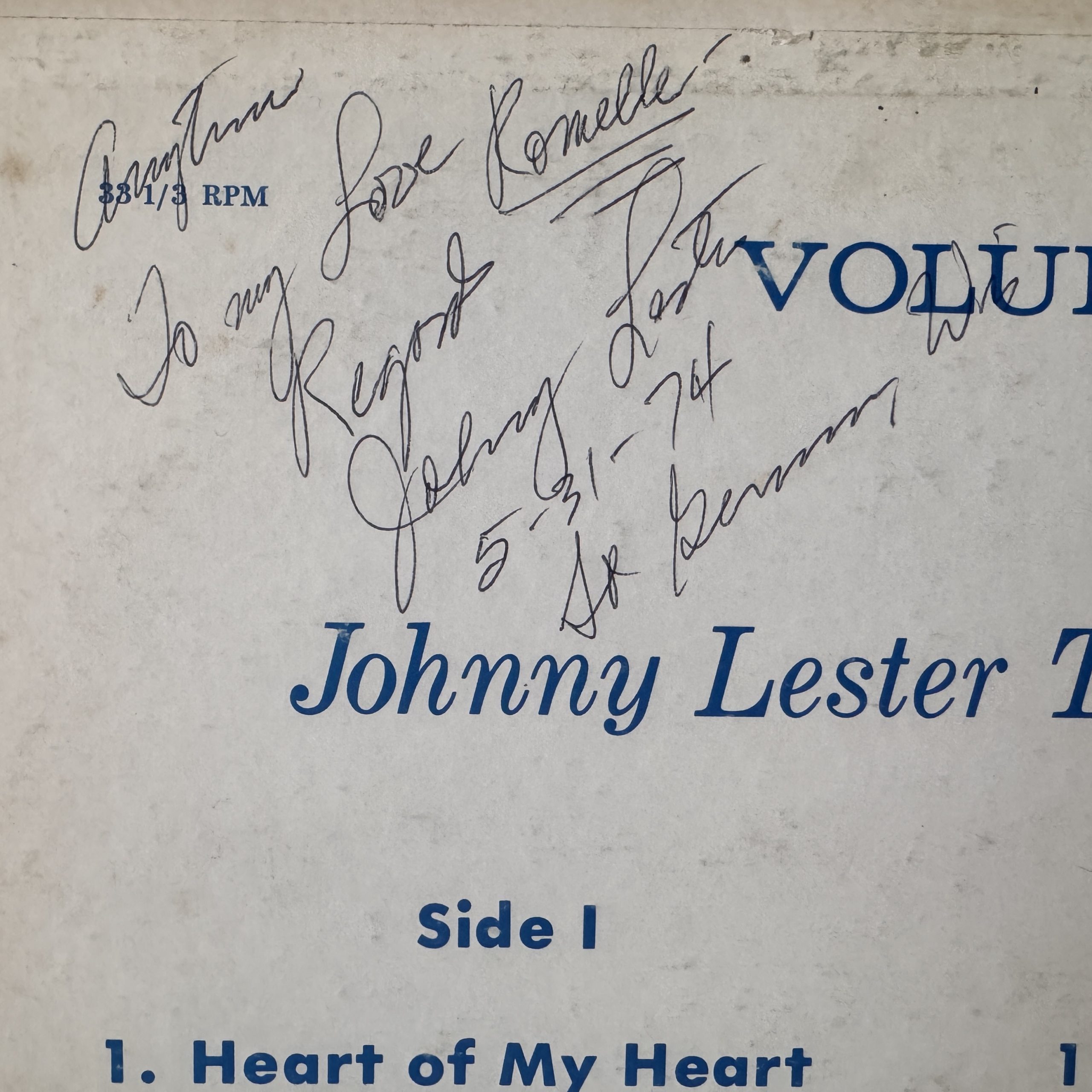 Johnny Lester Trio Plus One
